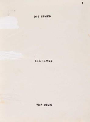 [Конструктор книги Эль Лисицкий. Ганс Арп. Измы искусства.] 1925. 